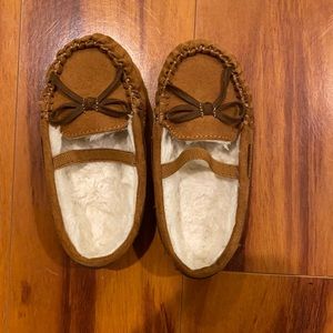 Moccasin style slippers